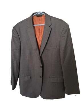 Joseph A. Bank Men's Slim Fit Charcoal Grey Two-Button Sport Coat Blazer 44R